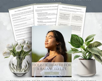 Holistic Health Guide for Wellness Coaches, Balanced Life CoachWorkbook, Coaching Tool (Digital Download)
