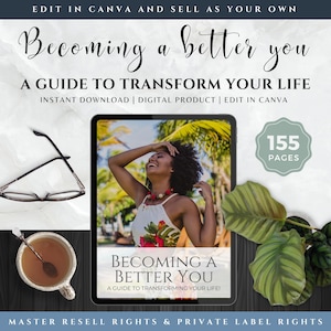 Master Resell Rights MRR Guide Transform Your Life, Build Self Worth & Confidence, Life Coaching Tools, Done For You PLR Self Help eBook
