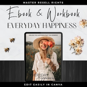 Master Resell Rights Happiness Guide, MRR PLR, Mindset Coaches, Self Development,  Self Help Printables, Coaching Business Done For You DFY