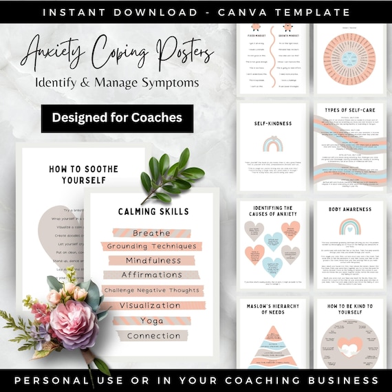 Anxiety Coping Skills Posters