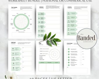 Coaching Tool Templates with Master Resell Rights MRR and PLR, Worksheet and Brandable Toolkit, Coach Business Resource