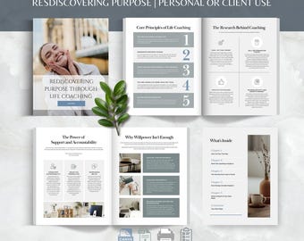 Life Coaching Guide, Purpose Clarity Resource (Canva Template)
