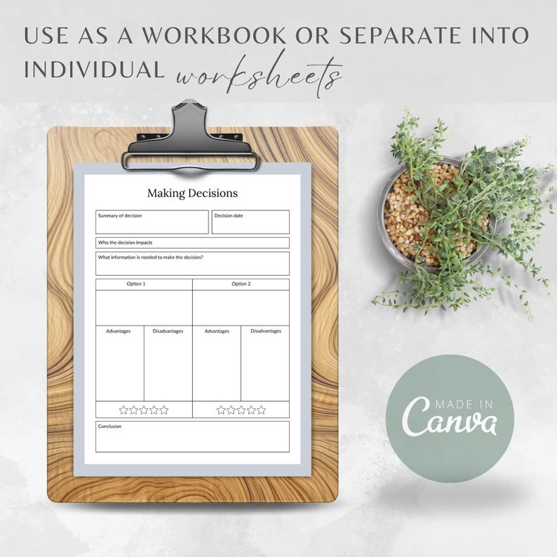 Executive Function Workbook & Planner Resources, eBook Template Canva, Coaching Business Worksheets, ADHD Therapy and Tools, Coping Skills Bild 9