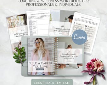 Mitarbeiter-Coaching-Sitzung Karriere-Coach Arbeitsbuch, Canva-Vorlage, Entwicklung von Coaching-Business-Tools, Ressourcen für Personal-Leadership