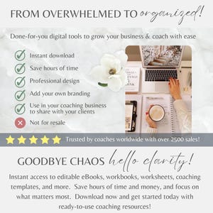 Executive Function Workbook & Planner Resources, eBook Template Canva, Coaching Business Worksheets, ADHD Therapy and Tools, Coping Skills Bild 15