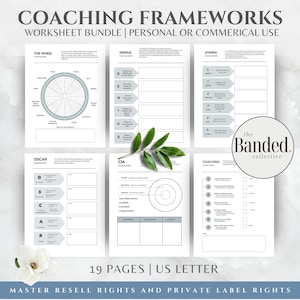 Plantillas de herramientas de coaching, kit de herramientas empresariales personalizables (MRR PLR)