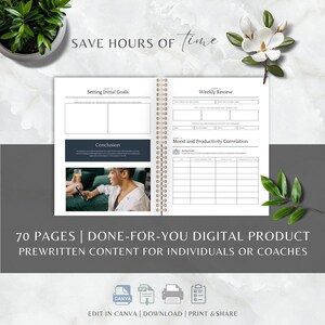 Screen Time Addiction Canva Worksheets, Digital Detox, Phone Addiction and Mindful Technology Tools (Digital Download) image 2