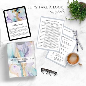Executive Function Workbook & Planner Resources, eBook Template Canva, Coaching Business Worksheets, ADHD Therapy and Tools, Coping Skills Bild 2