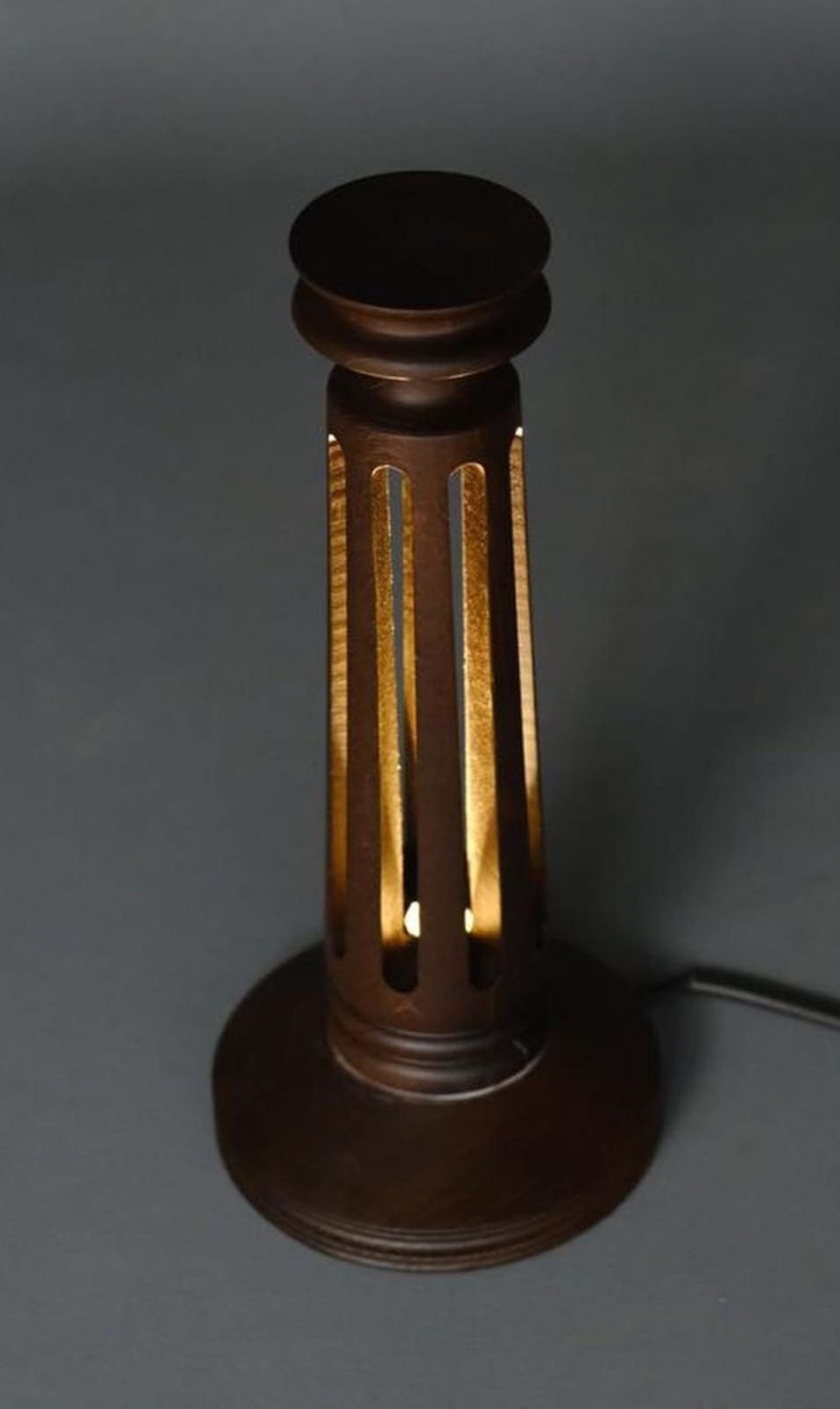 Vintage Wooden Floor Lamp, Lambader, Wood Floor Lamp, Rustic Floor Lamp ...