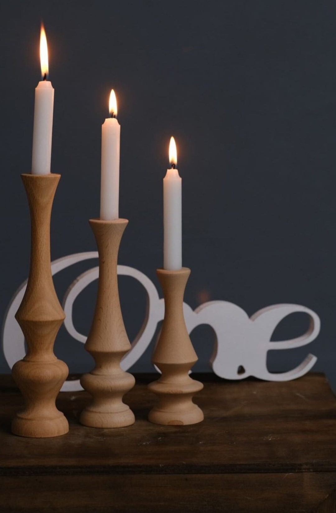 Wooden Candle Holders Boho Candle Holder Set Christmas Etsy