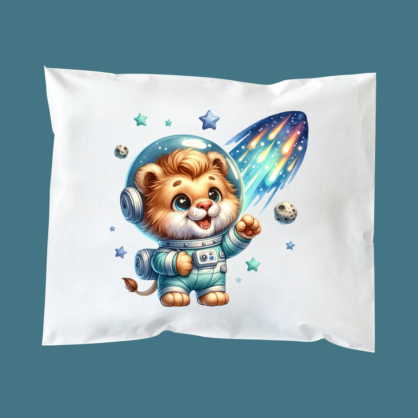 Cute Astronaut Animals, Watercolor Cute Animal Clipart, Astronaut ...