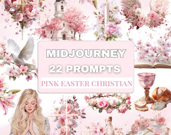 Easter Christian Midjourney Prompts: 22 Watercolor Spring Scenes