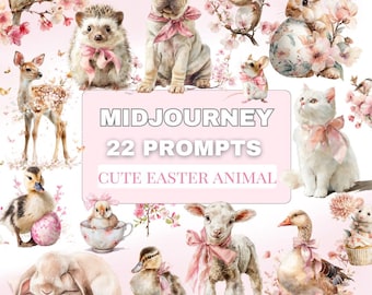 Ideas para el viaje: 22 animales de Pascua en acuarela (descarga digital)