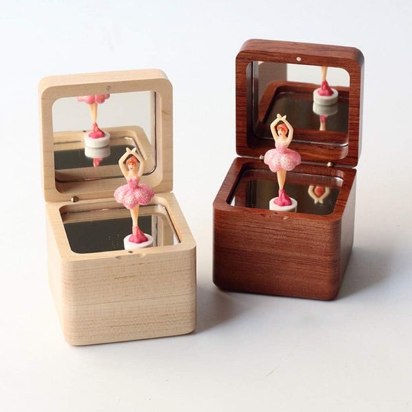 Custom Valentines Day Ballerina Engraved Wooden Music box |  Princess Anime Music Box | Zelda baby music box | Anastasia music box gifts |