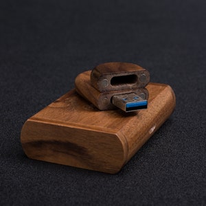 Holz-Hochzeits-USB-Stick mit Box Case 3.0 Erinnerungsbox Bild 8