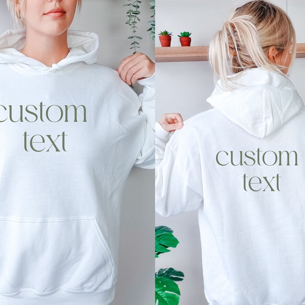 Personalized Hoodie , Custom Printed Hoodie, Unisex Personalised Pullover, Workwear Event, Printing with your Logo or Design or Text