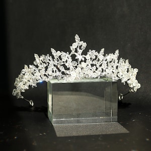 Princess Tiara, Wedding Bridal Crown, Rhinestone Crystal Crown, Wedding Crown, Bridal Hair Jewelry