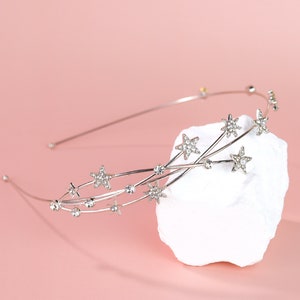 Silver Star Headband - Etsy