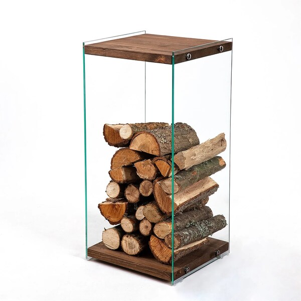 Glass Firewood Rack Etsy