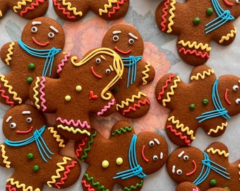 feliz año nuevo galletas de jengibre