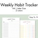 Weekly Habit Tracker Printable 7 Day Habit Tracker Habit Tracker ...
