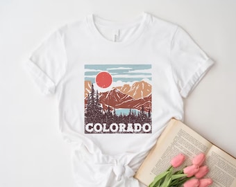 Retro Colorado Shirt: Rocky Mountain Camping Tee