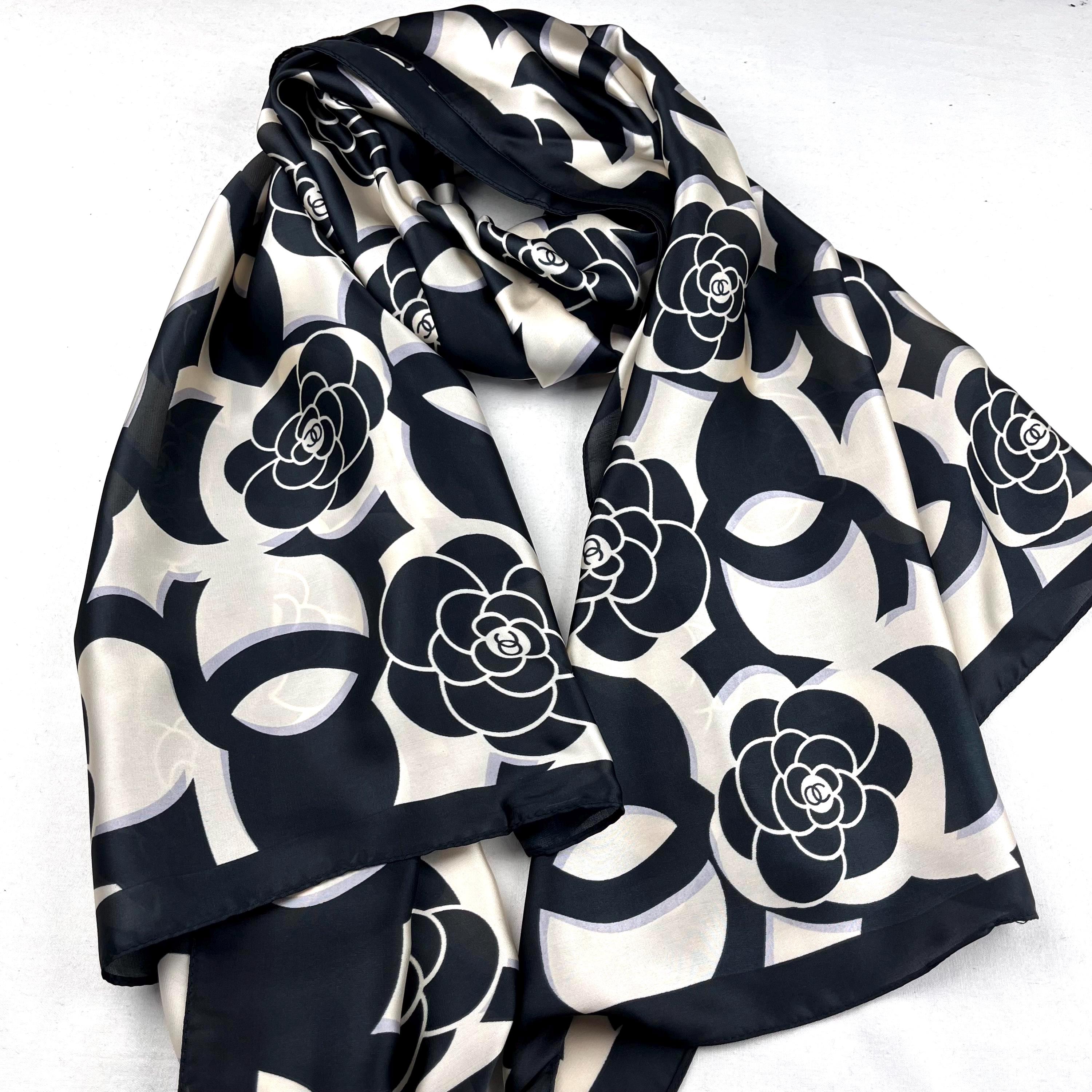Black Rose Silk Scarf, Ladies Satin Wrap Shawl Skirt Sarong  display picture 2