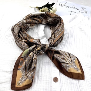Stradivarius - Foulard Stile Bandana Marrone Con Stampa Leopardata - Foto 12
