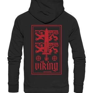 Viking Hoodie with Dual Layer Hood, Cotton Pullover for Casual Style