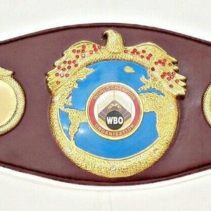 WBO World Boxing Organization Championship Belt Adult Size Boxing Replica Title best gifts for christmass new year for BF Son dad and friend