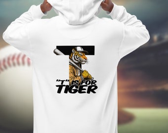 Premium eco hoodie "T is for Tiger"