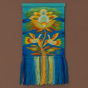 Love Tapestry | Handmade Wall Art for Boho Home Decor | Woven Nature-Inspired Textile