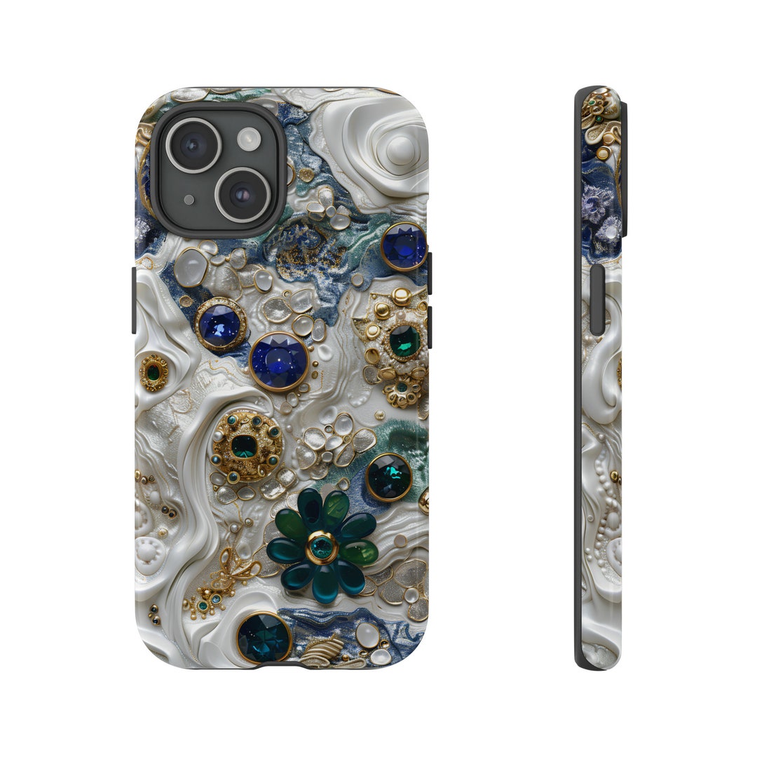 Memor Inspired Phone Case Mosaic Vintage Renaissance Phone Case Pearl