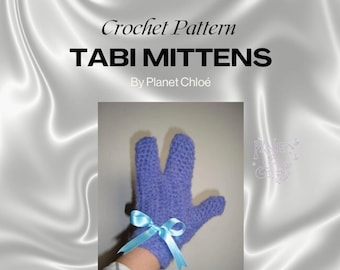 Patrón de crochet para manoplas Tabi