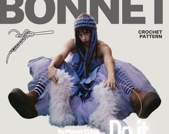 Gorro de crochet inspirado en Adidas
