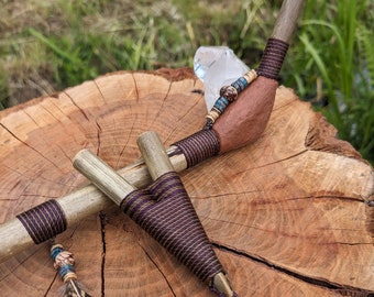 Tepi en Kuripe Set | Rapé Applicator | Verschillende Kleuren | Handgemaakt