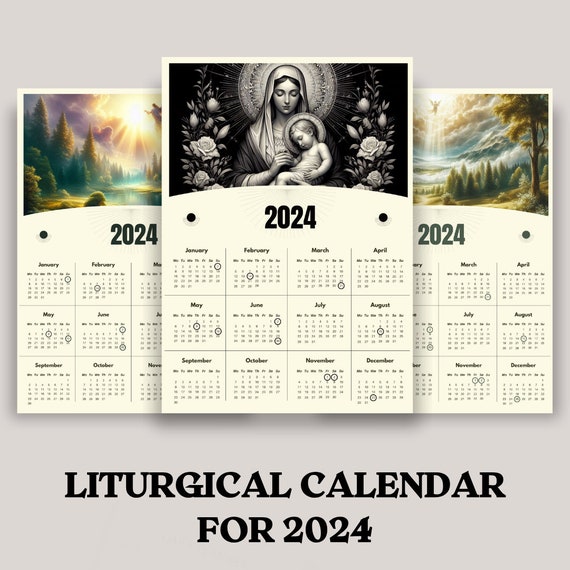 Catholic Liturgical Calendar 2024 Catholic Liturgical Calendar Download  Catholic Calendar Printable Calendar Catholic Mary Calendar - Etsy