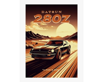 Datsun 280z Nissan | Wall Art | Husband Gift | His Birthday | Fathers Day | Auto Art S30 Fairlady 280zx 240z 240zx 260z 260zx