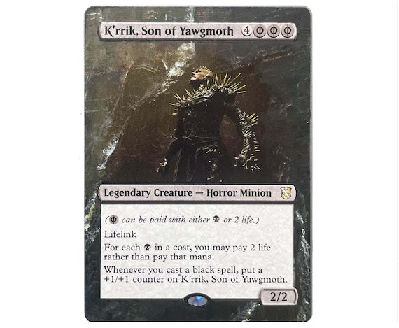 MTG Altered Art Card K'rrik, Son of Yawgmoth Extension - Etsy