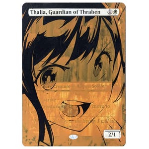 Carta con arte modificado de MTG Thalia, Guardiana de Thraben / Yachiho Azuma