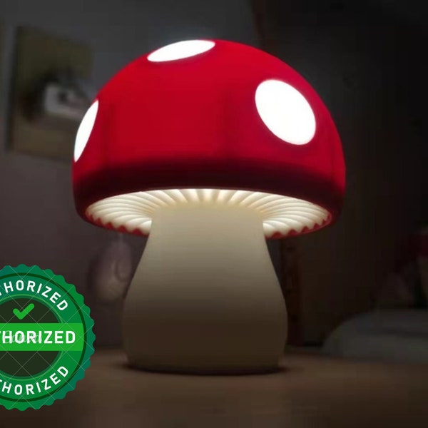 Unique Decor for Any Room:  3D Printed Mushroom Lamp