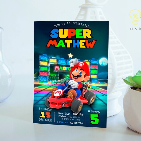 Mario Kart Birthday - Etsy