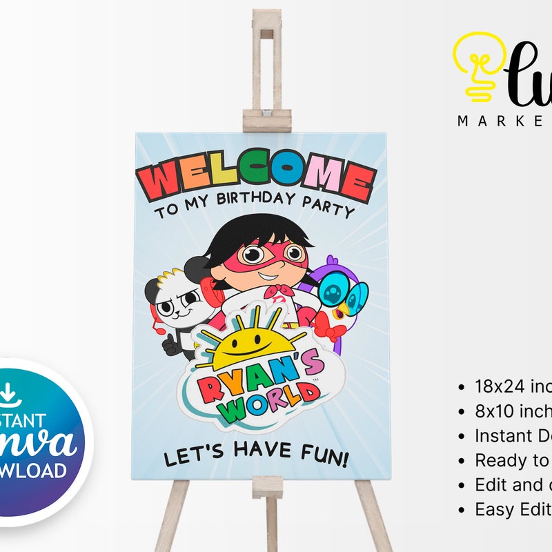 Ryans World Invitation Printable - Etsy