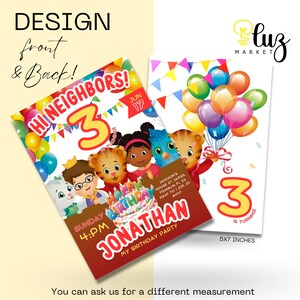 Printable Editable Birthday Invitation, Daniel Tiger Birthday ...
