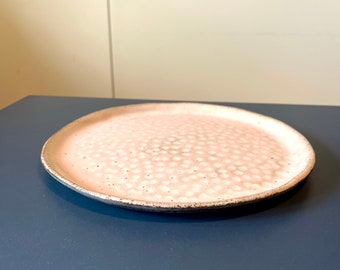 Keramik-Teller rosa, Ø 24 cm