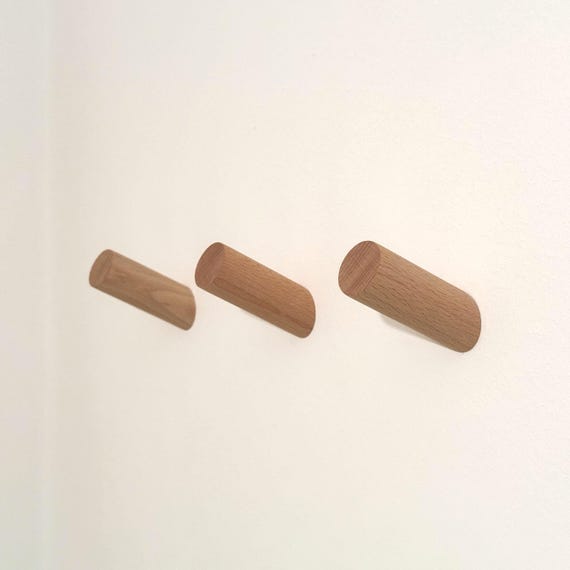 Wandhaken aus Holz für Flure und Kinderzimmer - Handgefertigt  - Garderobe