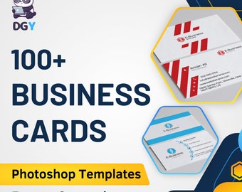 Plus de 100 modèles Photoshop de cartes de visite (personnalisables)