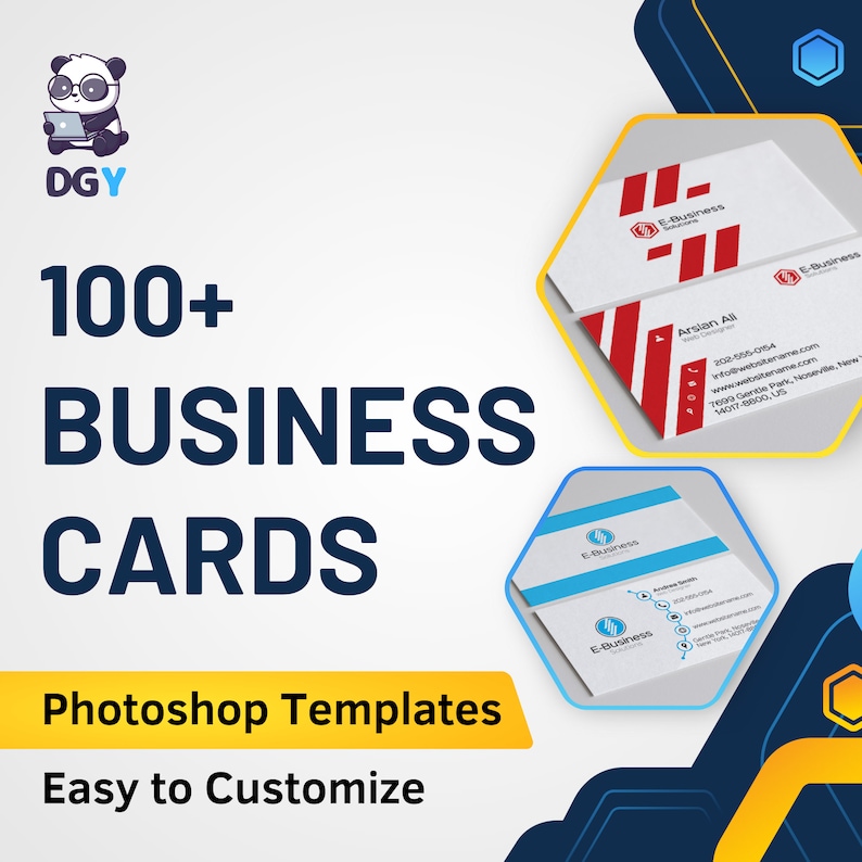 100 Business Cards Templates customizable Etsy