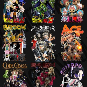 2000 New update Anime T-shirt design for clothing business and personal use zdjęcie 5