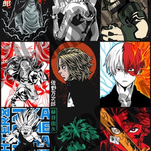 Más de 2000 nuevas actualizaciones de diseño de camisetas de anime para uso comercial y personal imagen 3